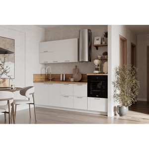 Кухонный гарнитур 2550 вариант 5 Лизет (белый)