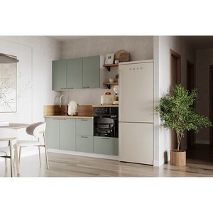 Кухонный гарнитур 1950 Олива эмаль вариант 4