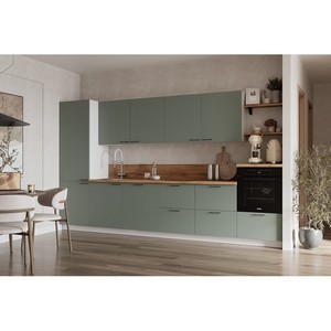 Кухонный гарнитур 3600 Олива эмаль вариант 7