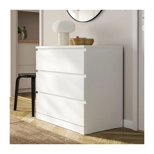 Комод 3 ящика Литен 80x48х78 см (белый)