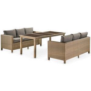 Комплект мебели Барле (T365-S65B-W65 Light Brown) иск.ротанг