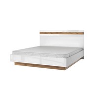 Кровать 180В с подъемником Таурус (TAURUS) (белый, дуб вотан)