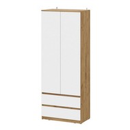 Шкаф для одежды Денвер (дуб золотистый, белый)