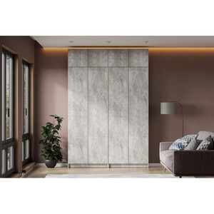 Модульный шкаф Бали, комплект 6 (цемент светлый)