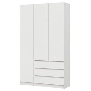 Шкаф трехстворчатый Бали (белый)