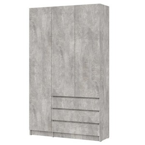 Шкаф трехстворчатый Бали (цемент светлый)