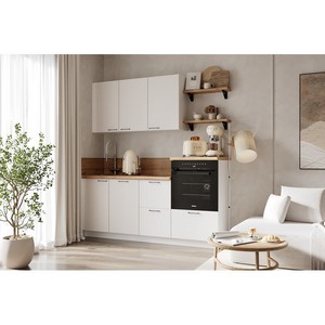 Кухонный гарнитур 1950 Лизет (белый софт матовый)