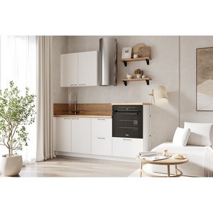 Кухонный гарнитур 1950 вариант 5 Лизет (белый софт матовый)