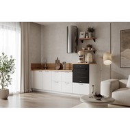 Кухонный гарнитур 2550 вариант 3 Лизет (белый софт матовый)