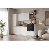 Кухонный гарнитур 2550 вариант 7 Лизет (белый софт матовый)