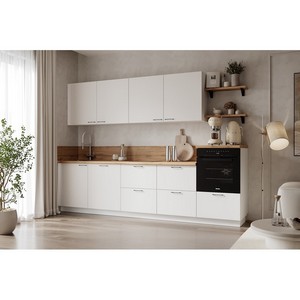 Кухонный гарнитур 3000 Лизет (белый софт матовый)