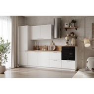 Кухонный гарнитур 3000 вариант 11 Лизет (белый софт матовый)