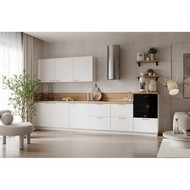 Кухонный гарнитур 3600 вариант 5 Лизет (белый софт матовый)