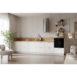 Кухонный гарнитур 3600 вариант 6 Лизет (белый софт матовый)