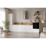 Кухонный гарнитур 3600 вариант 12 Лизет (белый софт матовый)