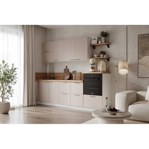 Кухонный гарнитур 2550 Магнолия ПВХ вариант 4