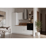 Кухонный гарнитур 2400 вариант 8 Лизет (белый)