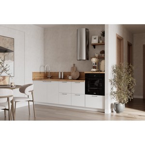 Кухонный гарнитур 2550 вариант 6 Лизет (белый)