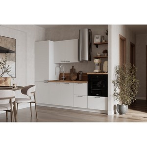 Кухонный гарнитур 2550 вариант 8 Лизет (белый)
