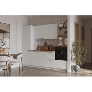 Кухонный гарнитур 2550 вариант 10 Лизет (белый)