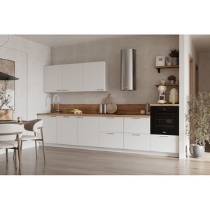 Кухонный гарнитур 3600 вариант 2 Лизет (белый)