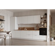 Кухонный гарнитур 3600 вариант 10 Лизет (белый)