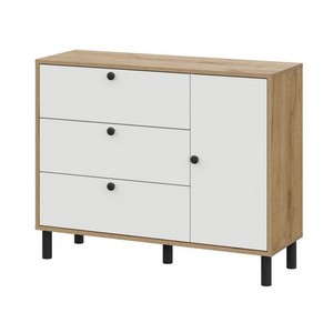Комод КМ 25 (дуб золотой, белый)