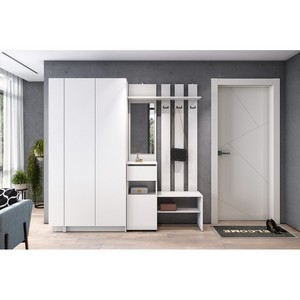 Прихожая Бали комплект 9 (белый)