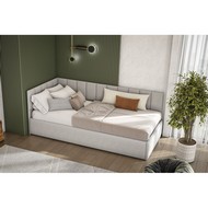 Кровать мягкая 90х200 см КР 3 (серый)