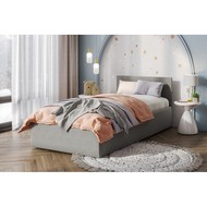 Кровать с матрасом 90х200 см №4 (серый)