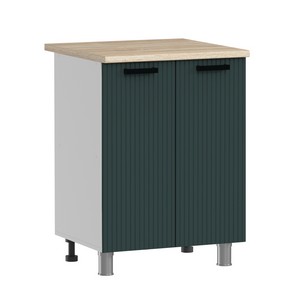 Шкаф напольный Аленушка Н 600 Лотос Изумруд, скоба антрацит