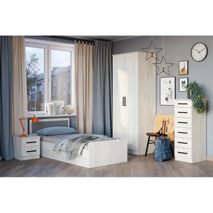 Спальня Фиеста (дуб крафт белый)