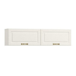 Шкаф навесной Ливерпуль (белый, ясень ваниль)