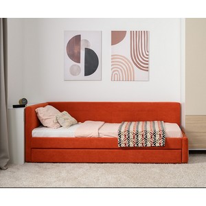 Кровать односпальная с основанием Марвэл 90 EPIC 45 TERRA (терракотовый)
