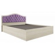 Кровать с настилом ДСП Дели 140х200 (дуб молочный/сирень)