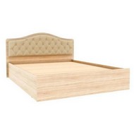 Кровать с настилом ДСП Дели 160х200 (дуб сонома/карамель)