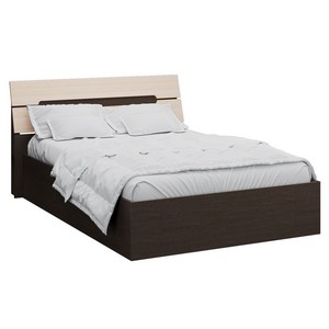 Кровать с настилом ДСП Гавана 160х200 (венге/дуб молочный)