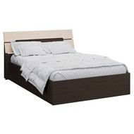 Кровать с настилом ЛДСП Гавана 140х200 (венге/дуб молочный)