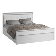 Кровать с настилом ЛДСП Ливорно ЛКР-1 160х200 (ясень)