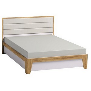 Кровать с основанием (металл) Айрис 308 Люкс 140х200, дуб