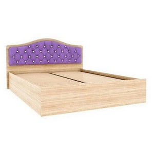Кровать с подъемным механизмом Дели 140х200 (дуб сонома/сирень)