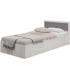 Кровать с реечным настилом Фиеста LIGHT 90х200, Дуб крафт белый