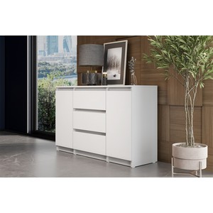 Комод комбинированный Денвер белый