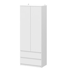 Шкаф двухстворчатый с ящиками Денвер белый