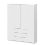 Шкаф для одежды и белья четырехстворчатый Денвер белый