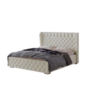 Кровать с реечным настилом Франческа КР-16 160х200, Крем