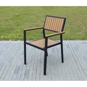 Кресло алюминиевое из ДПК Поливуд-2 (Polywood-2) тик