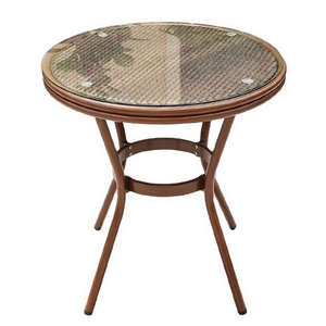 Стол круглый из искусственного ротанга D70 Бамбук (Bamboo)