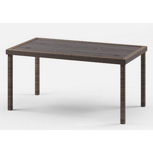 Стол из искусственного ротанга Кингстон Макси 160х90 (Dark brown)