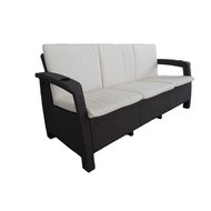   Yalta Sofa 3 Seat Premium hocolate    
